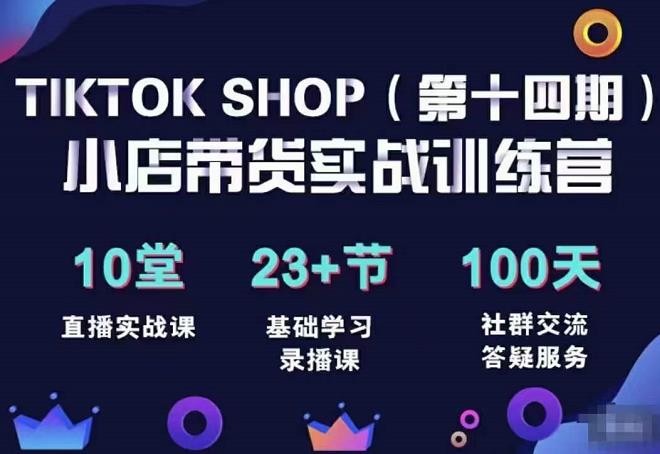TikTokShop全球店带货训练营（14期）打开全球流量新思维
