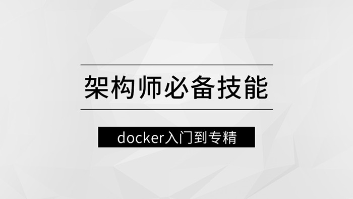 架构师必备技能docker入门到专精网盘分享