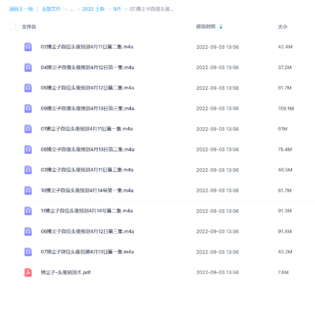 拂尘子微信头像预测（音频11集+课件）网盘分享