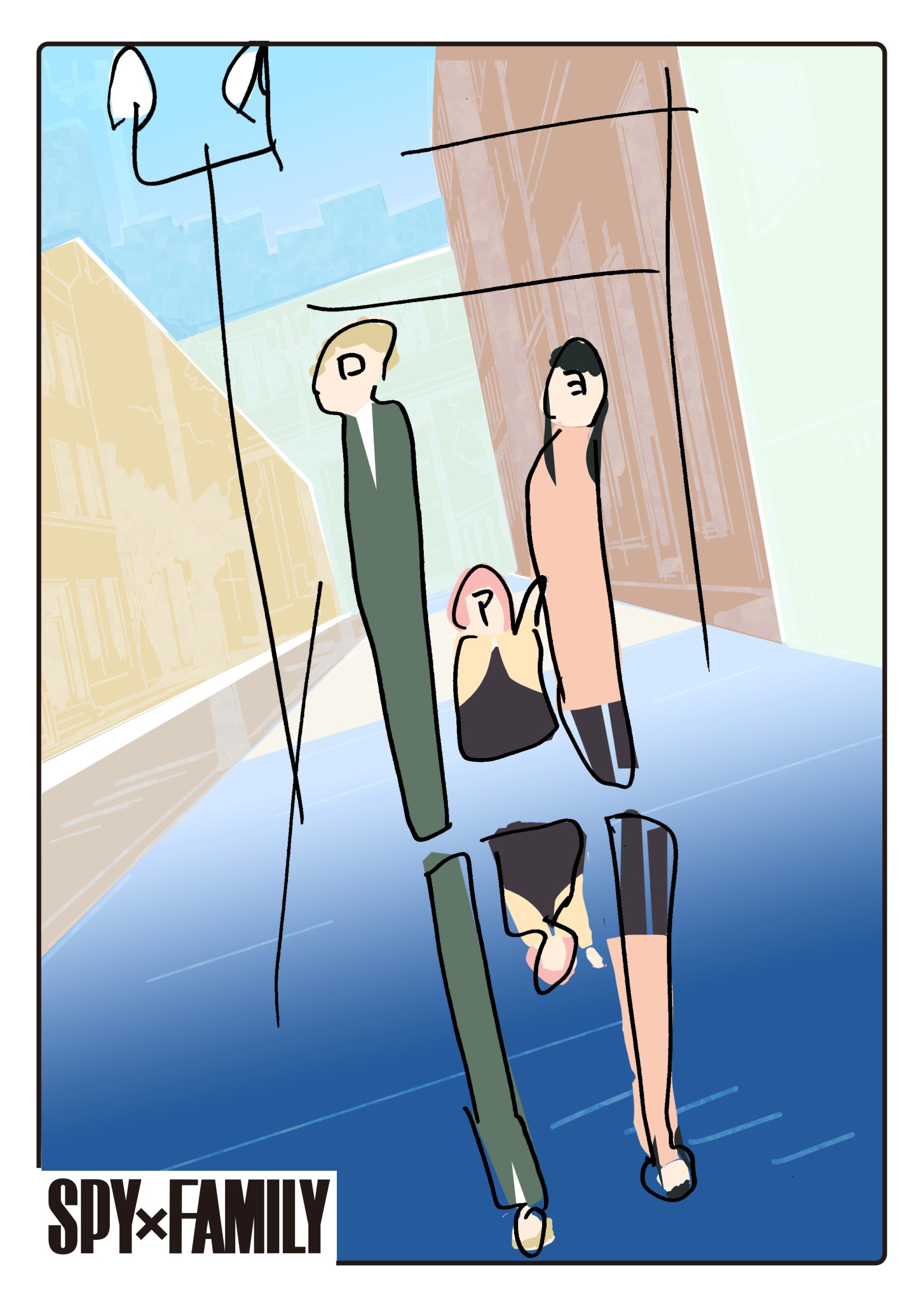 《间谍过家家2》吉野裕行 绘制主视觉图