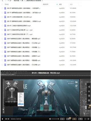 蓝枫2022年三维游戏海报设计系统教程【画质高清只有视频】