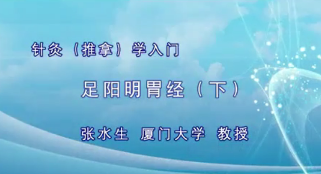 针灸入门：张水生-厦门大学（全41讲・完整版）网盘分享