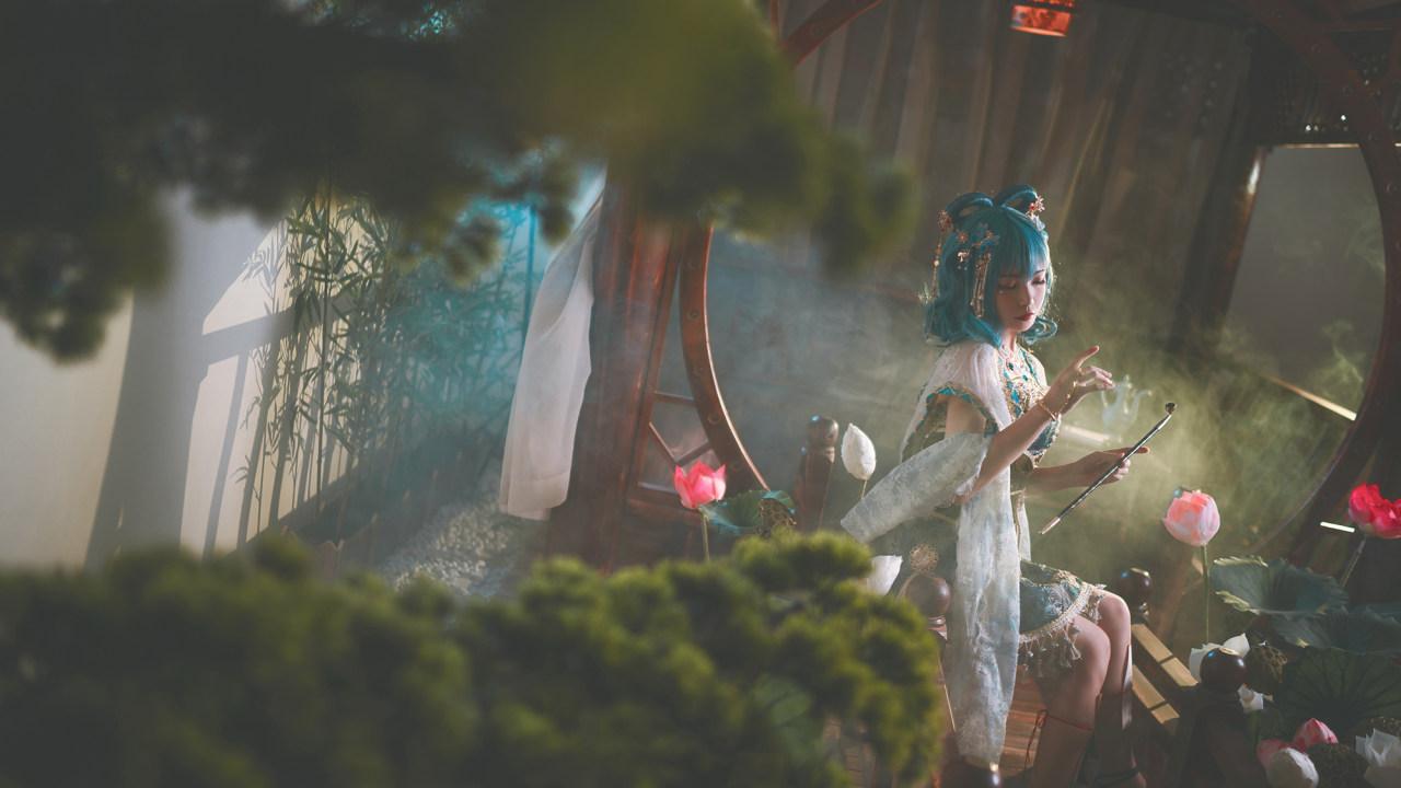 《东方project》霍青娥cosplay（CN：冉冉不甜v）插图5