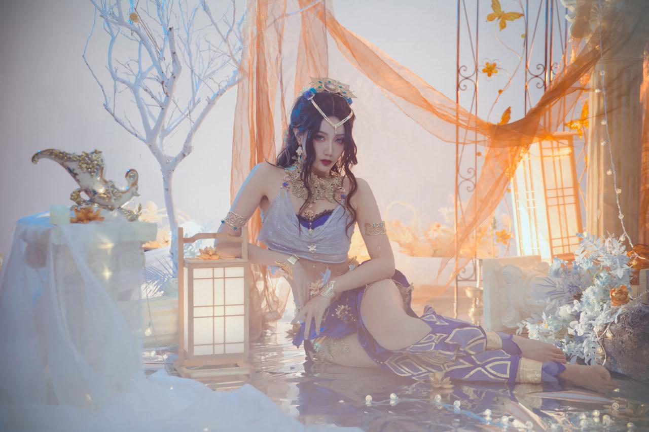 如月灰《永劫无间》迦南花无痕cosplay插图3