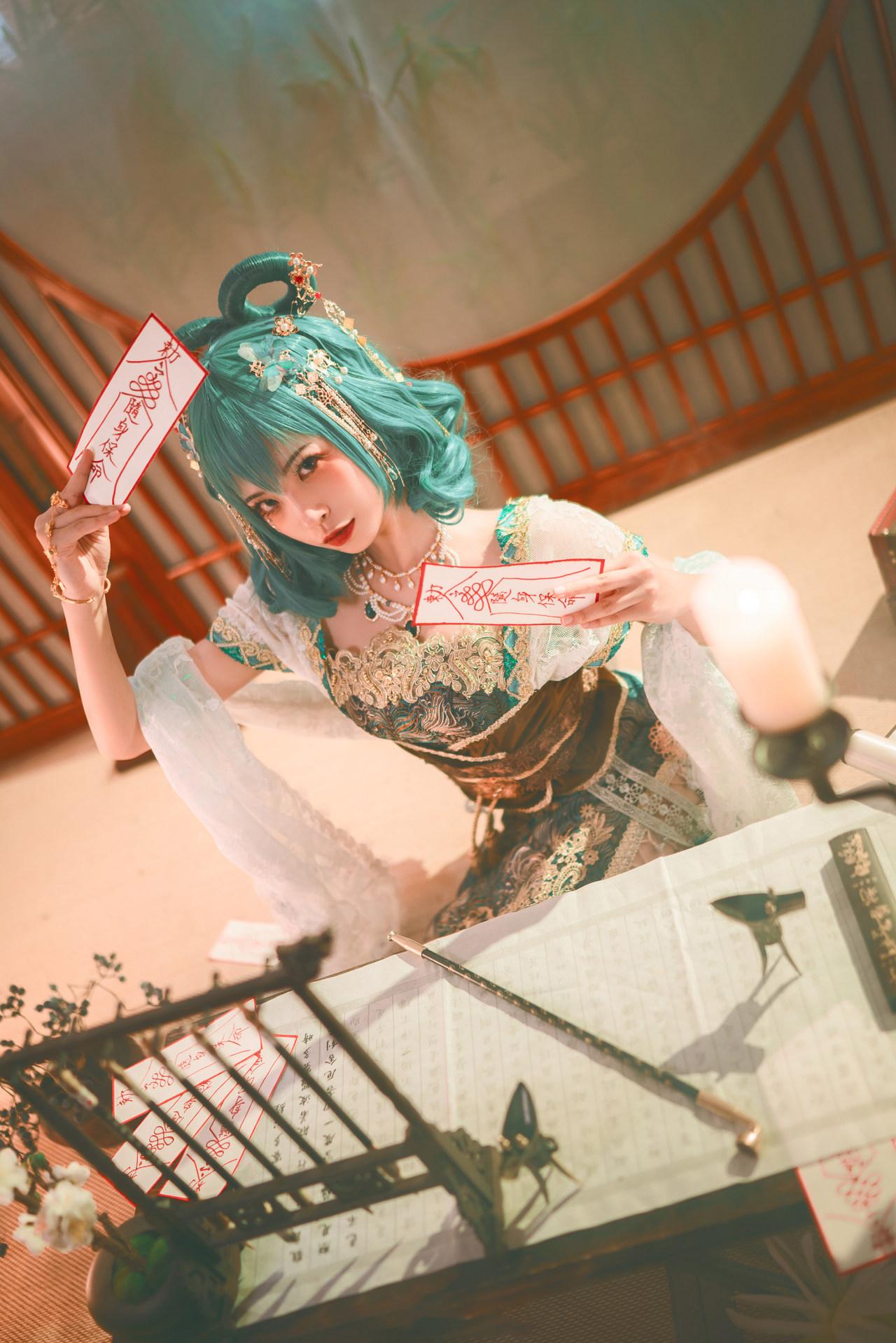 《东方project》霍青娥cosplay（CN：冉冉不甜v）插图3