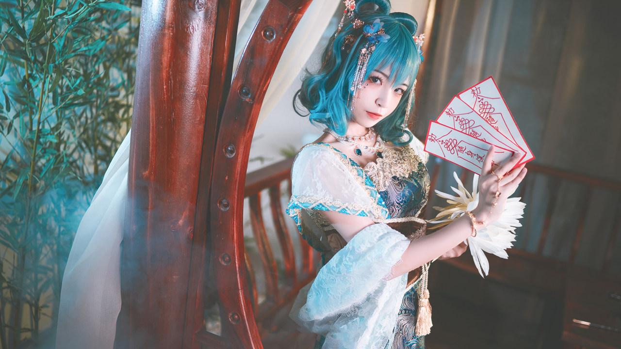 《东方project》霍青娥cosplay（CN：冉冉不甜v）插图7