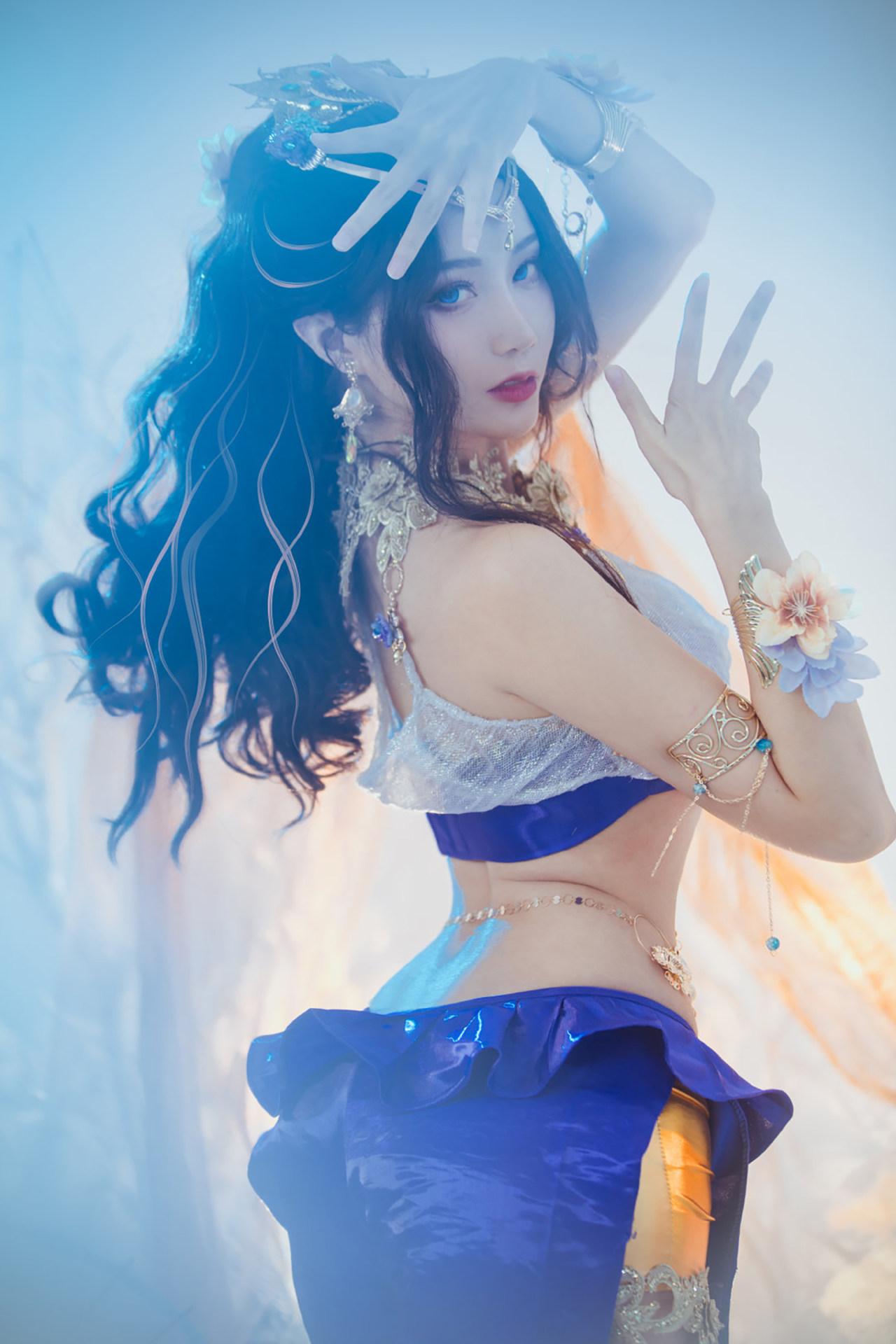 如月灰《永劫无间》迦南花无痕cosplay插图1