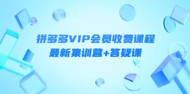 拼多多VIP会员课程