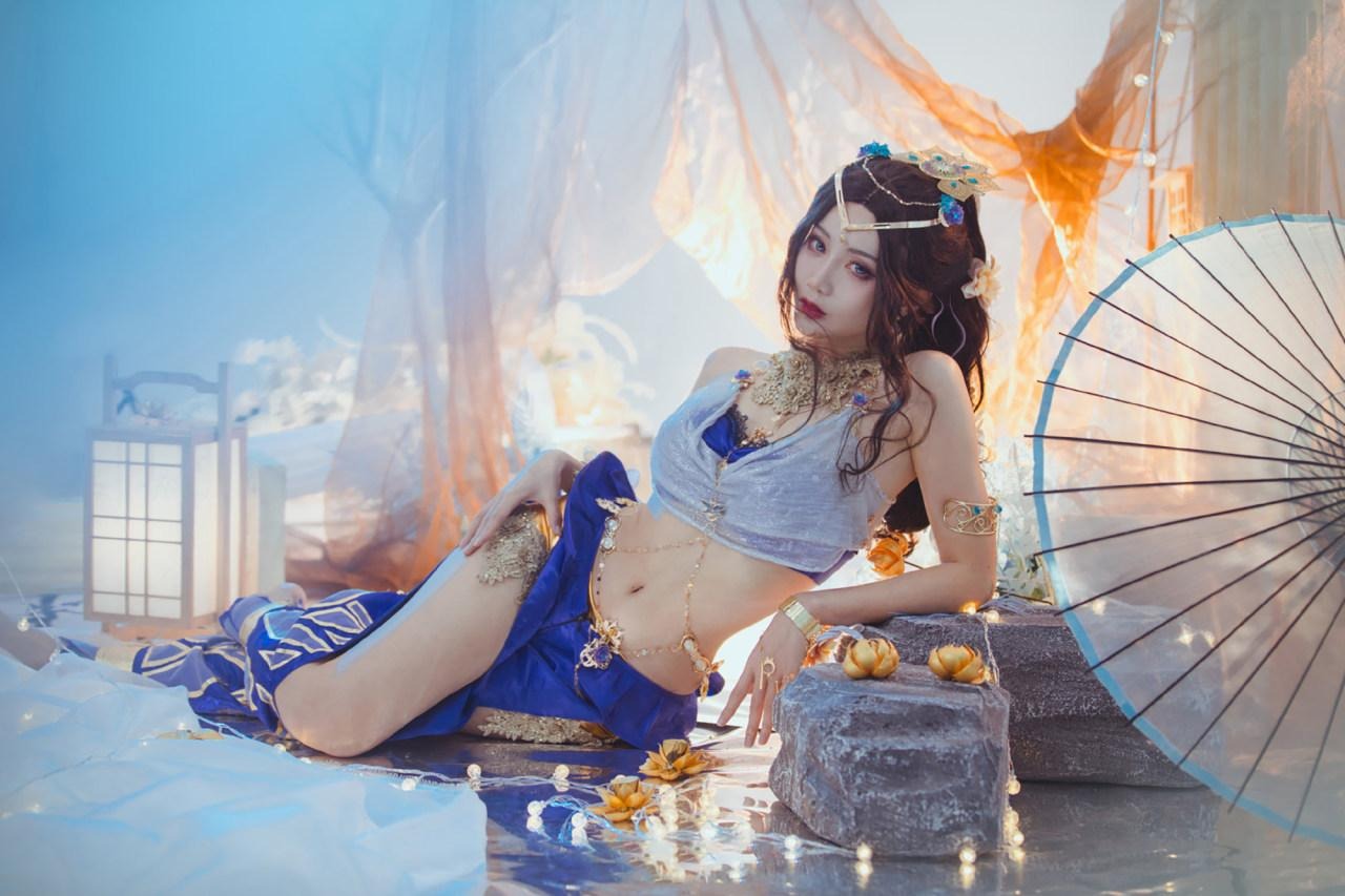 如月灰《永劫无间》迦南花无痕cosplay