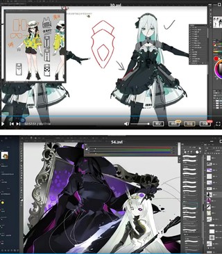 螺旋定则日系二次元角色立绘2022年4月结课