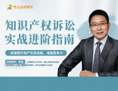 【法律更新】【智元】 《510 蒋强：知识产权诉讼实战进阶指南》