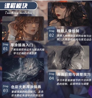 台古2022典雅风厚涂插画提升第三期