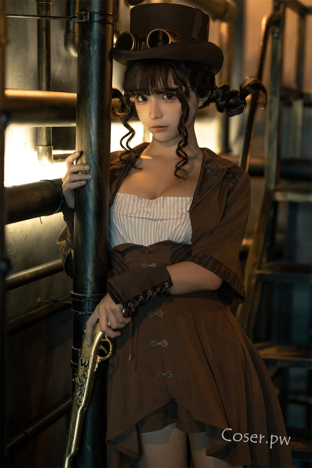 蠢沫沫最新蒸汽少女出炉，不会是烧锅炉的吧~