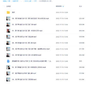 楚恒顾东海《通天法术奇门》奇门风水改旺法视频10集