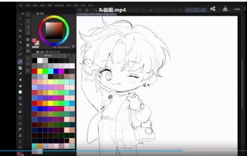 阿持2022软萌Q版人物基础与色彩