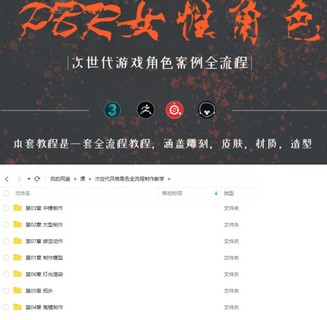 zbrush次世代风格角色全流程制作教学