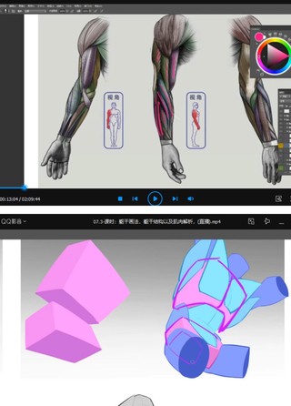 大木画画2022人体结构第五期【画质不错只有视频】