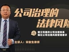 宋俊生《公司治理的法律风险》百度网盘