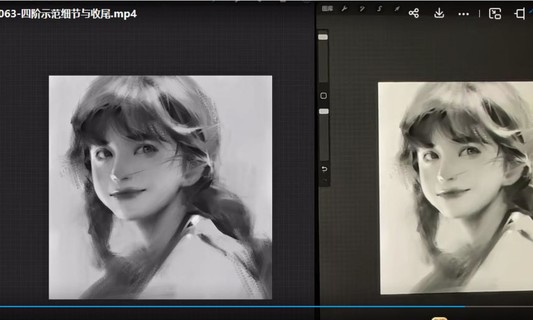 夏天大表哥iPad素描课2022【画质高清只有视频】