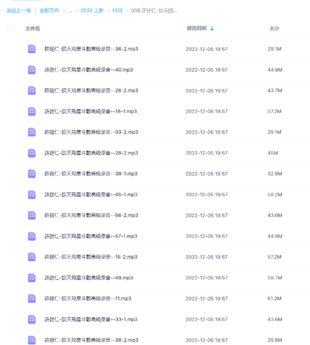 许铨仁-钦天四化飞星斗数高级班课程录音100多小时+论命十讲义