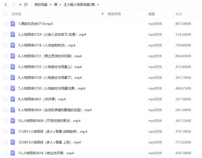 王小翘2022人物团练第2期ipad插画课【画质高清只有视频】