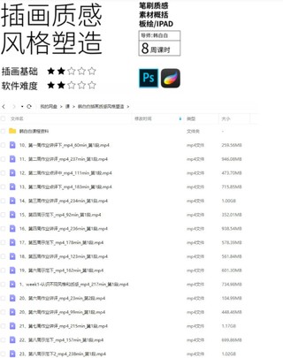 鲸字号2022韩白白插画质感风格塑造第5期【画质不错有笔刷和素材】