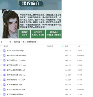 烟雨君2022精美人物厚涂插画第四期【画质不错只有视频】