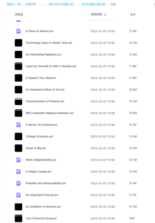 100天话题口语社群（赠写作进阶）百度网盘