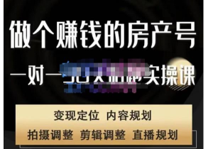 刘广标・同城房产号线上陪跑课，拍摄、剪辑、文案、直播，做有价值房产号插图