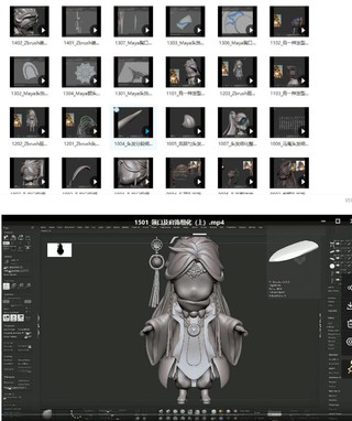 ZBrushQ版卡通角色全流程教学百度网盘插图1