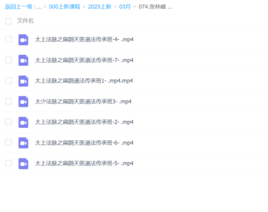 张林峰 太上法脉之扁鹊天医道法传承班—圆融篇 视频7集