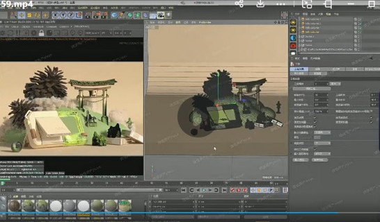 士气集团C4D一年级2022年6月【画质还行有大部分素材】