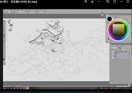 绿榴莲场景班2022年2月结课【画质普通有笔刷】