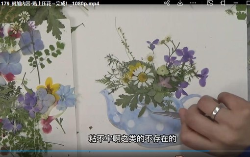 纸间梦水彩花卉年课2022年【画质高清只有视频】