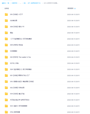 32套英文名著精讲视频英语精读课程逐句解读语句语境记单词学语法