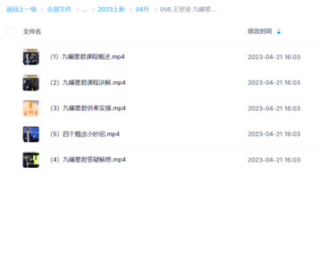 王罗凌 九曜星君道家秘术讲座5集