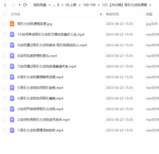 【方衍晴】吸引力法则课程