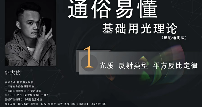 郭大侠产品摄影用光精品课程百度网盘