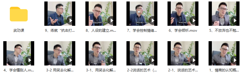 程野业哥情商武功课百度网盘