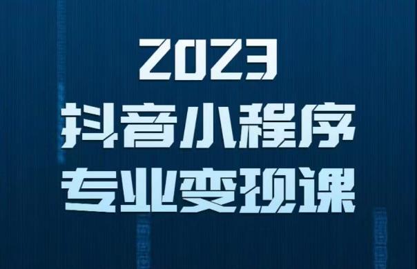 2023年抖音小程序变现保姆级教程，0粉丝新号，无需实名3天起号就有收入百度网盘