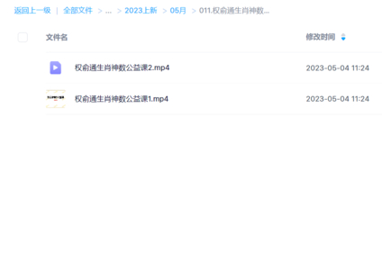 权俞通生肖神数公益课 2集