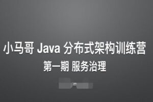 小马哥Java分布式架构训练营第一期服务治理百度网盘