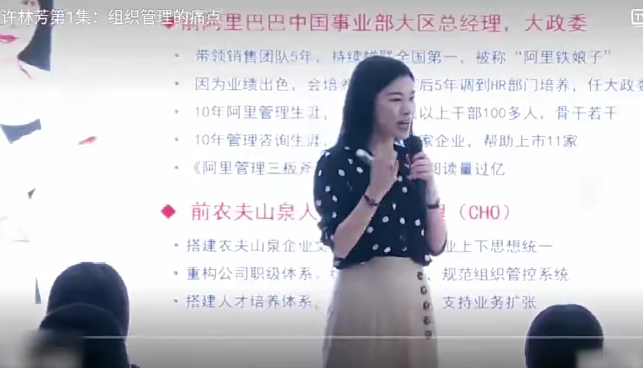 许林芳《企业高效组织管理》16讲百度网盘