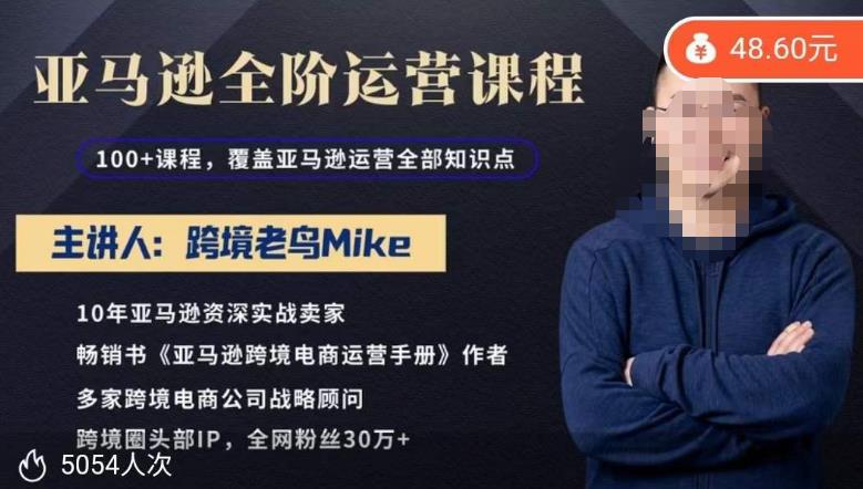 跨境老鸟Mike・亚马逊跨境电商全阶运营和亚马逊运营知识体系百度网盘