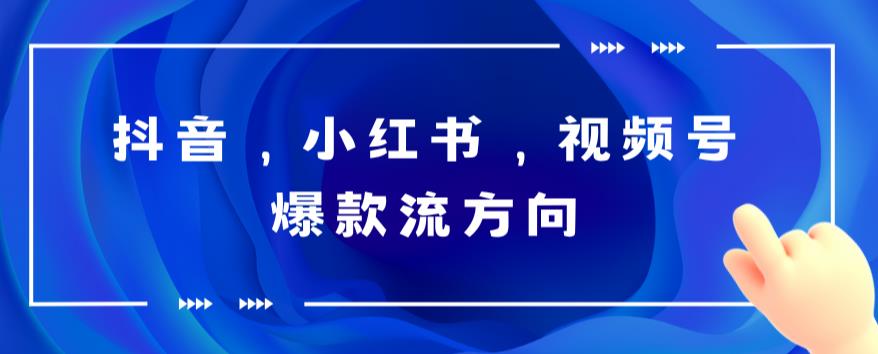 抖音、小红书、视频号爆款流视频制作，简单制作掌握流量密码百度网盘