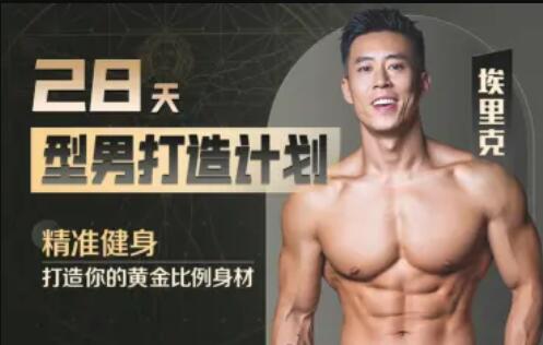 28天增肌减脂型男打造计划，居家打造黄金比例身材百度网盘
