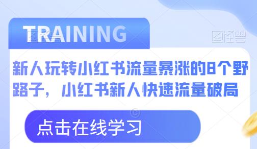 新人玩转小红书流量暴涨8个野路子，小红书新人流量破局百度网盘