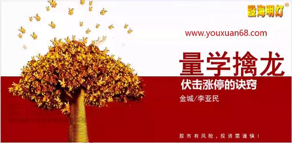 量学大讲堂金城李亚民量学擒龙伏击龙头第40期五段位百度网盘