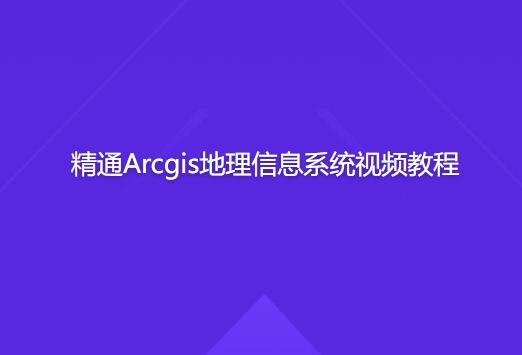 精通Arcgis地理信息系统视频教程百度网盘