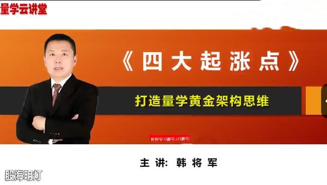 量学云讲堂韩将军打造量学黄金架构思维第3期百度网盘